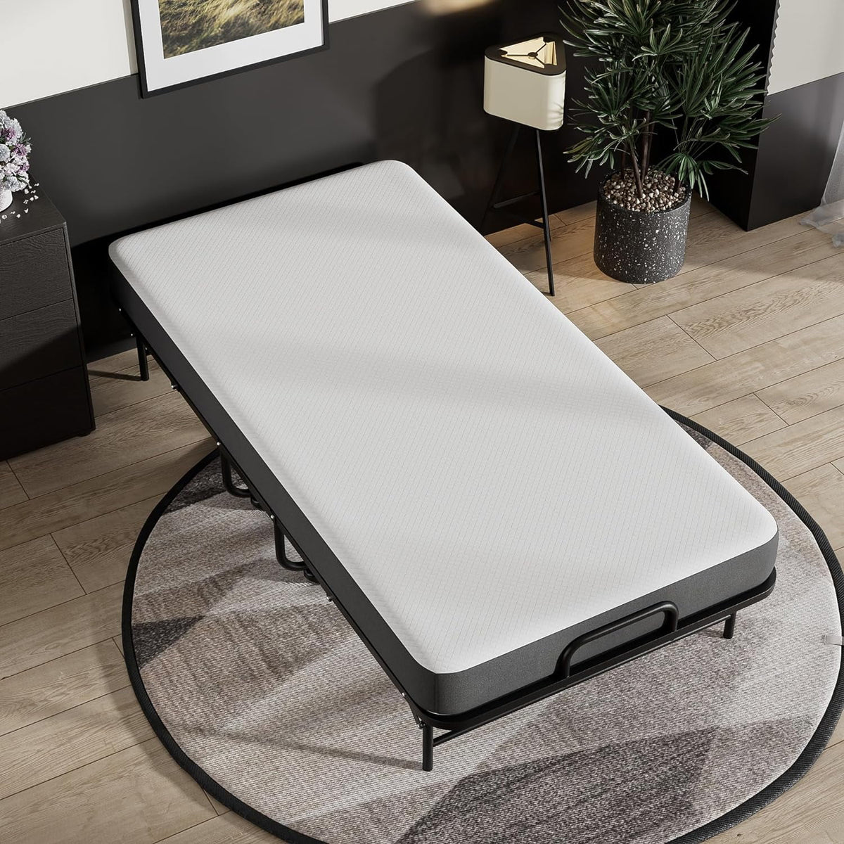 Folding Bed with 5" Memory Foam Mattress H5530