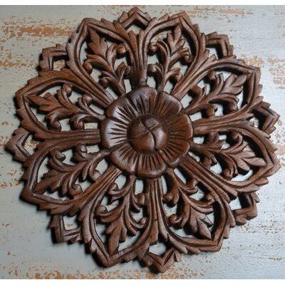 Hand Carved Teak Wood Wall Décor H674704