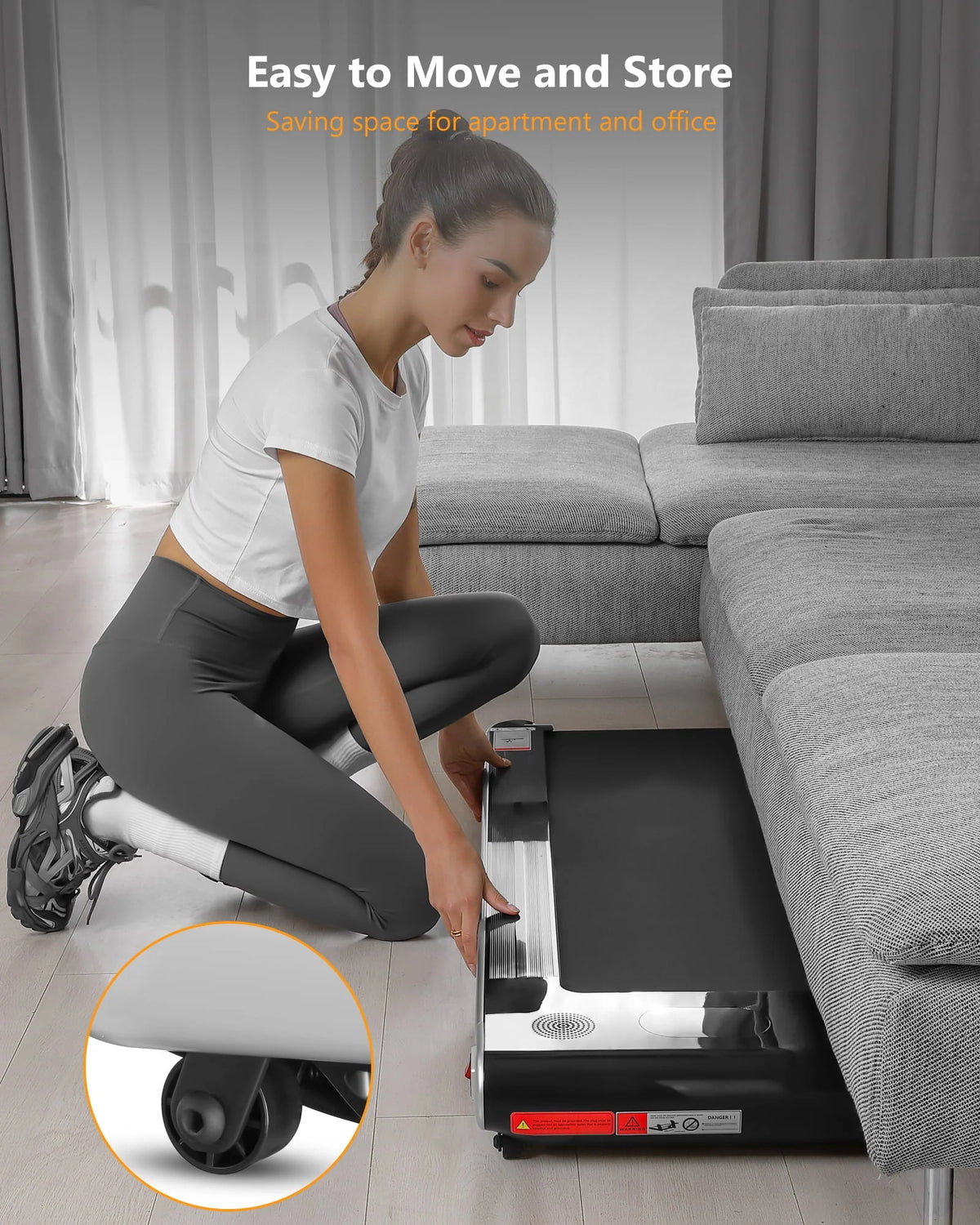 Desk Treadmill 2.5H with Remote Control LCD Monitor S40809