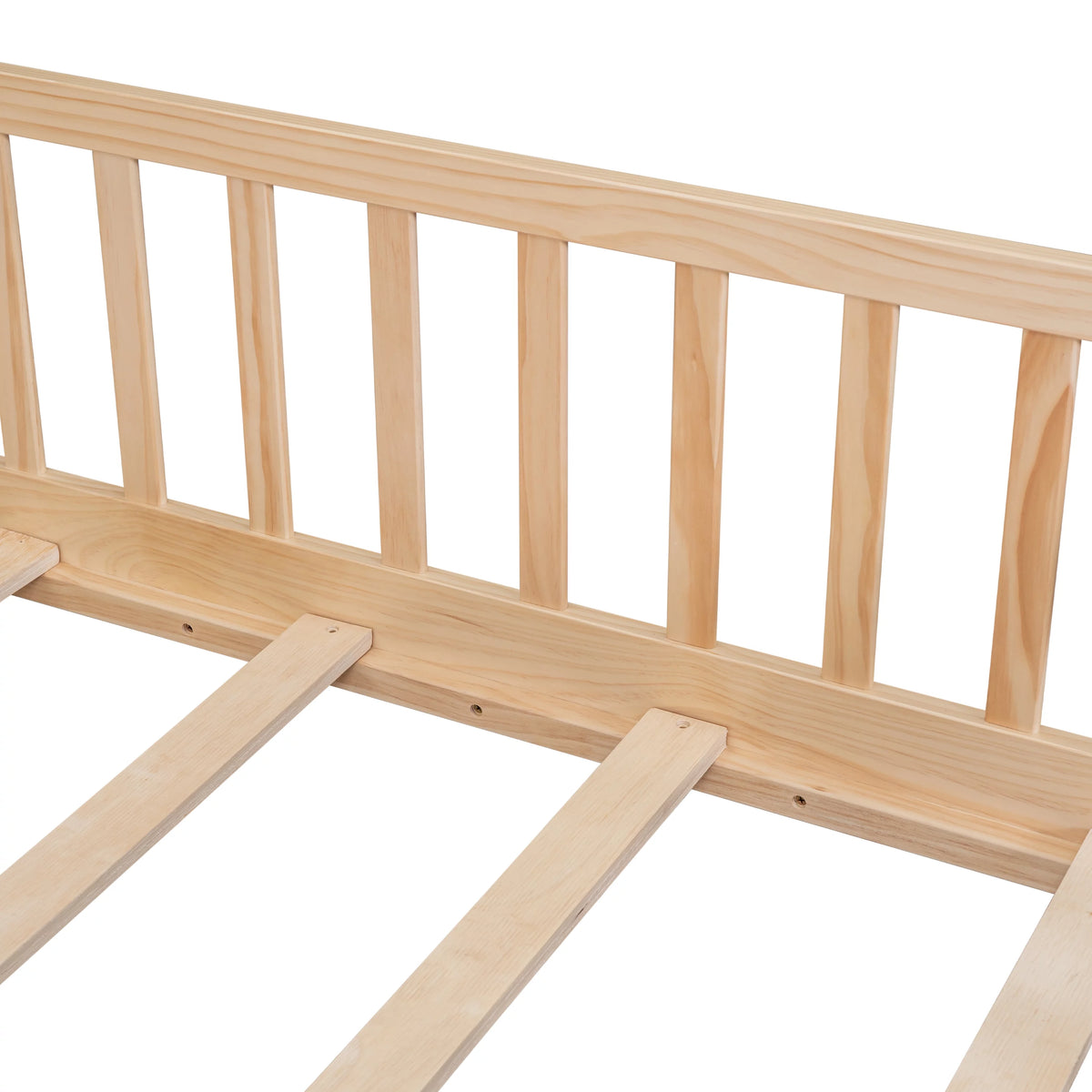 Twin Size Floor Bed with Safety Guardrails A615575