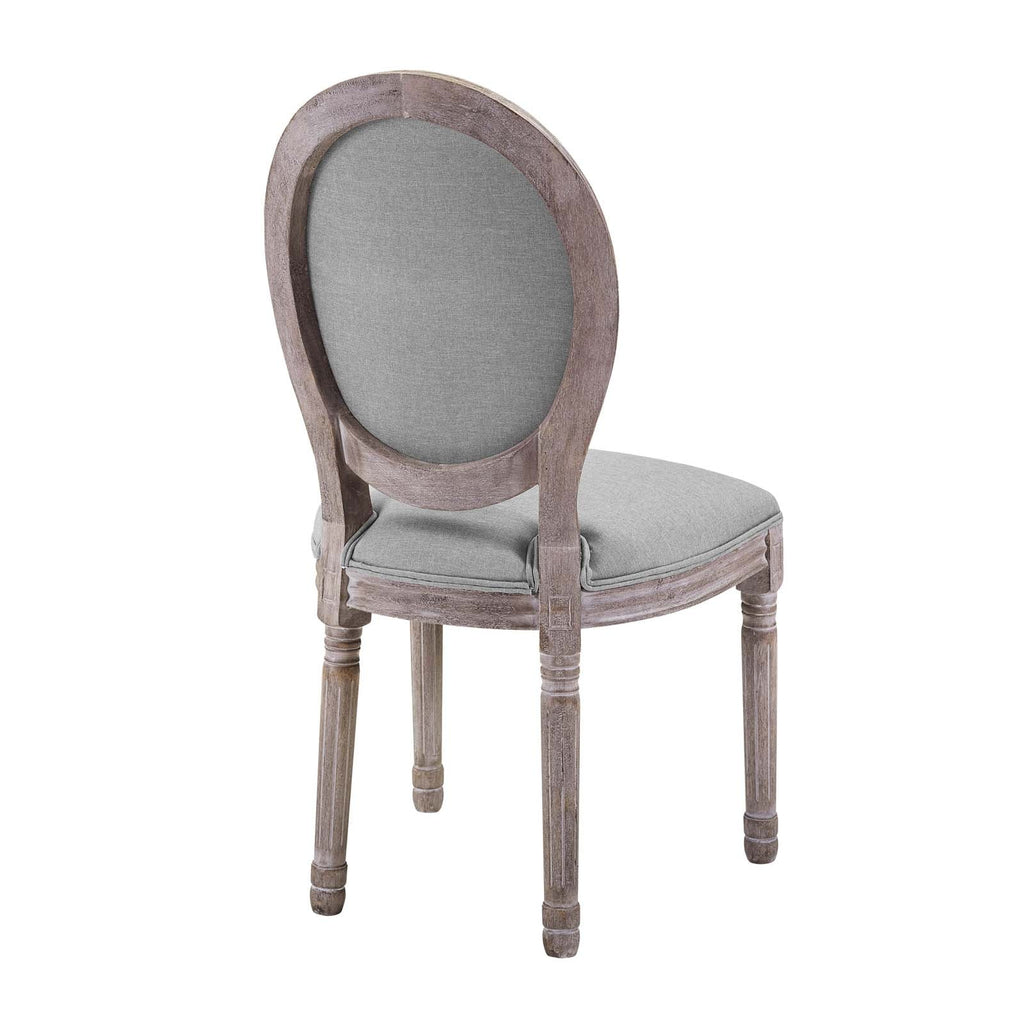 Light Grey Fabric Wood Side Chair C26873