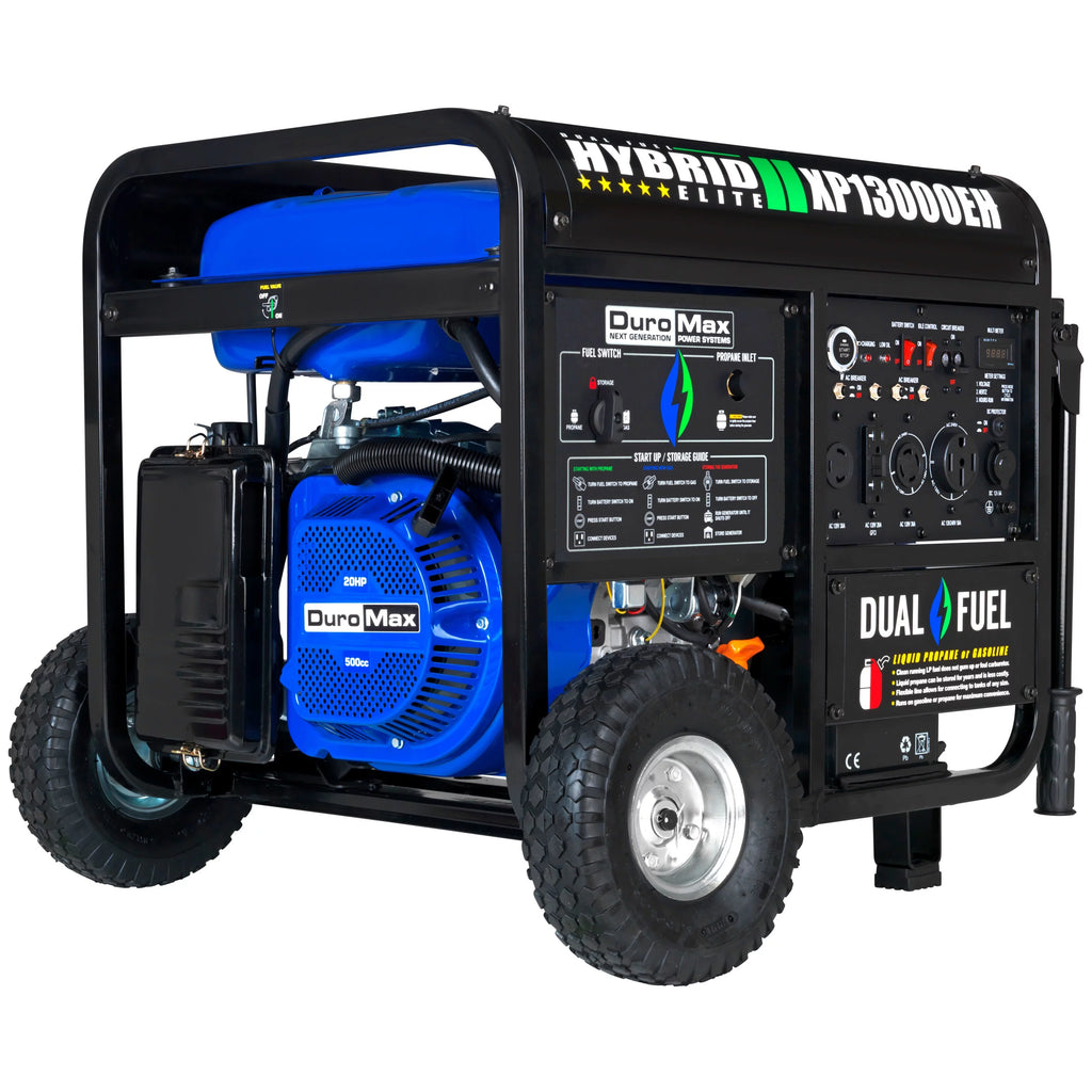 13,000-Watt 500cc Portable Hybrid Gas Propane Generator T82813