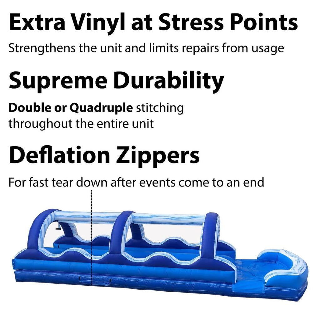 Blue Marble Double Lane Inflatable Slip n Slide with Blower J2326