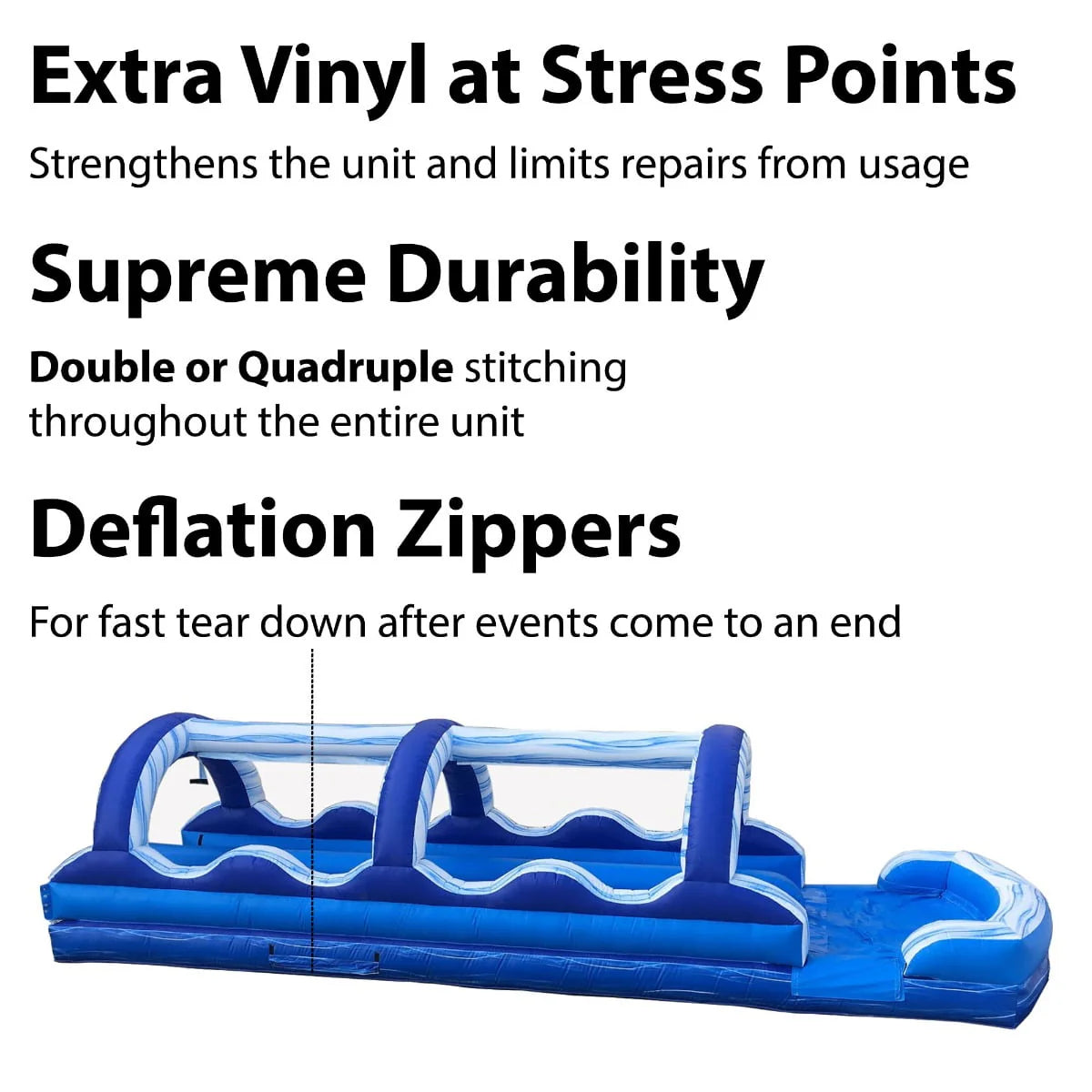 Blue Marble Double Lane Inflatable Slip n Slide with Blower J2326