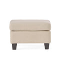 Rectangular Linen Fabric Ottoman Q895