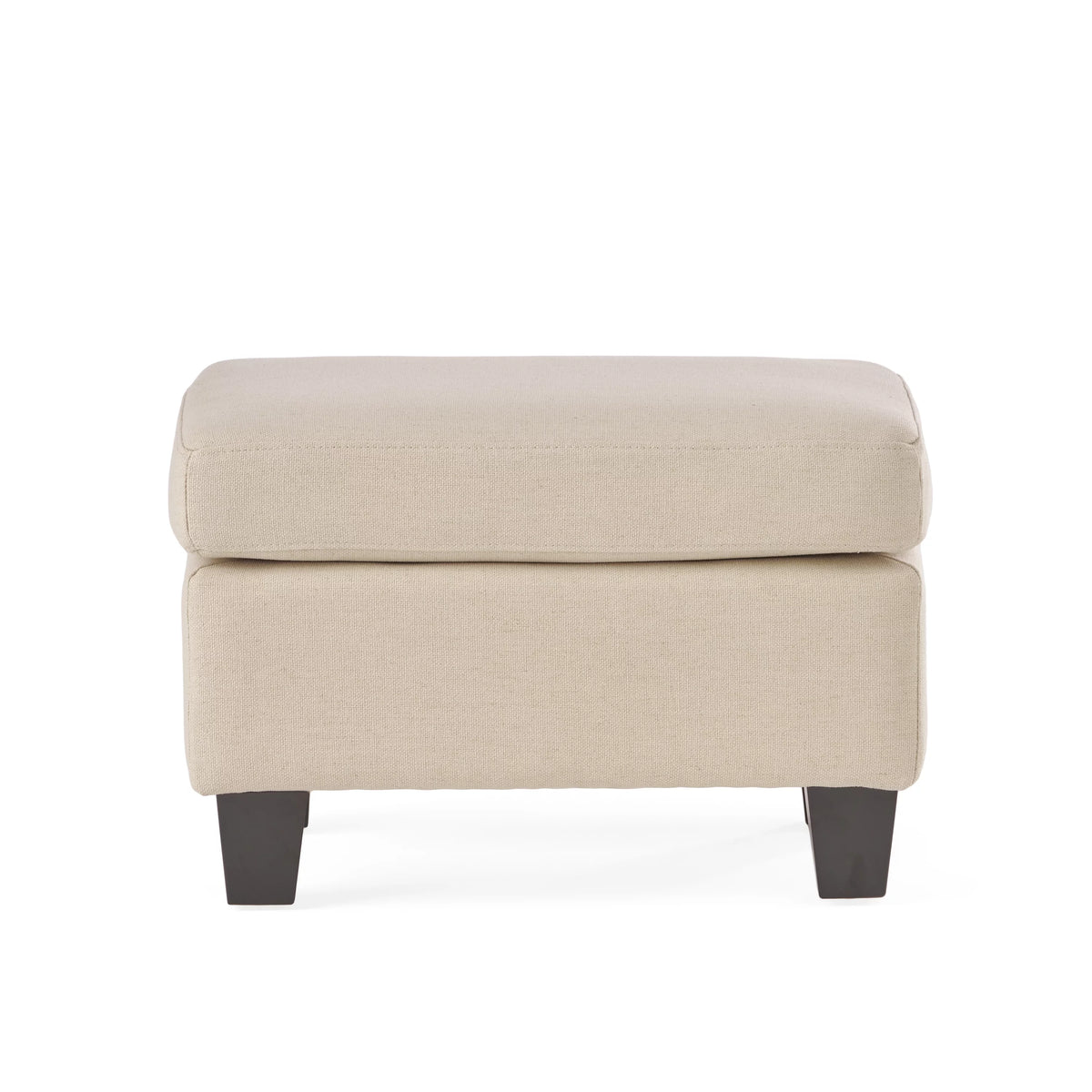 Rectangular Linen Fabric Ottoman Q895