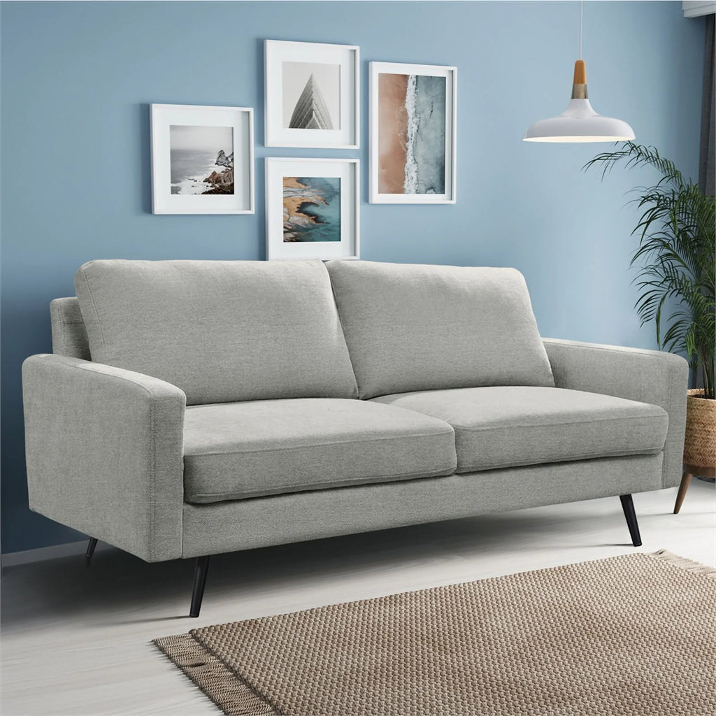 Gray Upholstered Fabric Sofa J8051