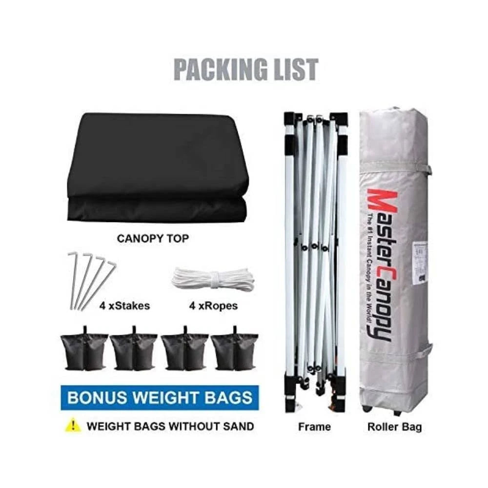 10x10 Pop-Up Canopy Tent with Wheeled Bag B32088