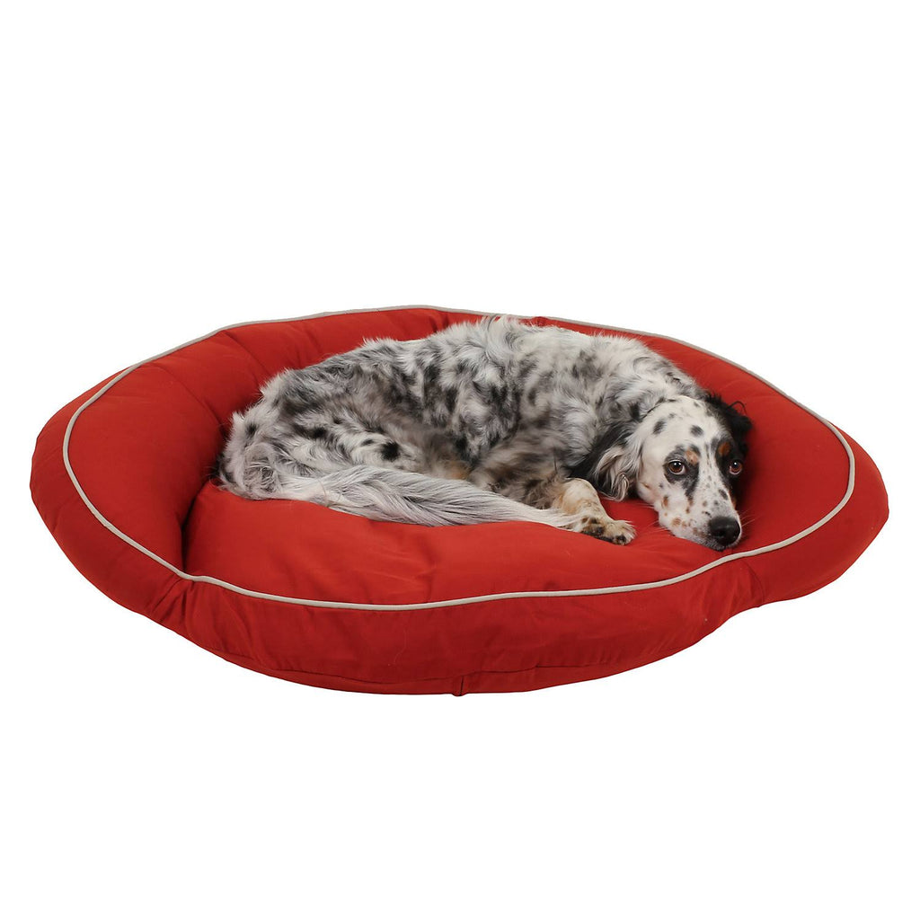 Red Twill Bolster Bed Y9884