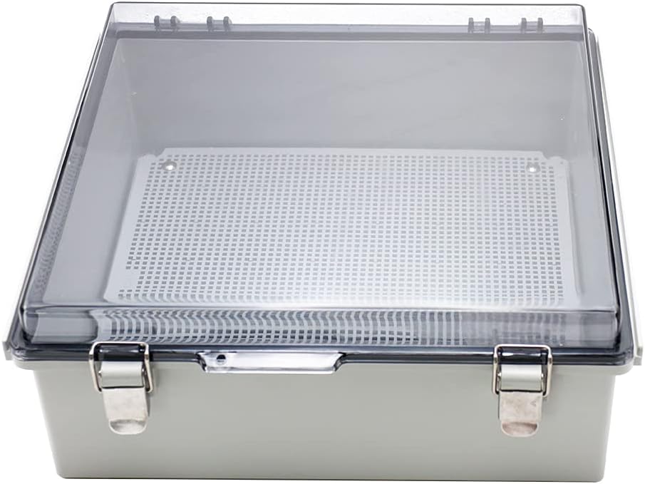 IP67 Waterproof Plastic Electrical Box with Clear Cover 13×13×5.1 inch Pack of 2 C351453
