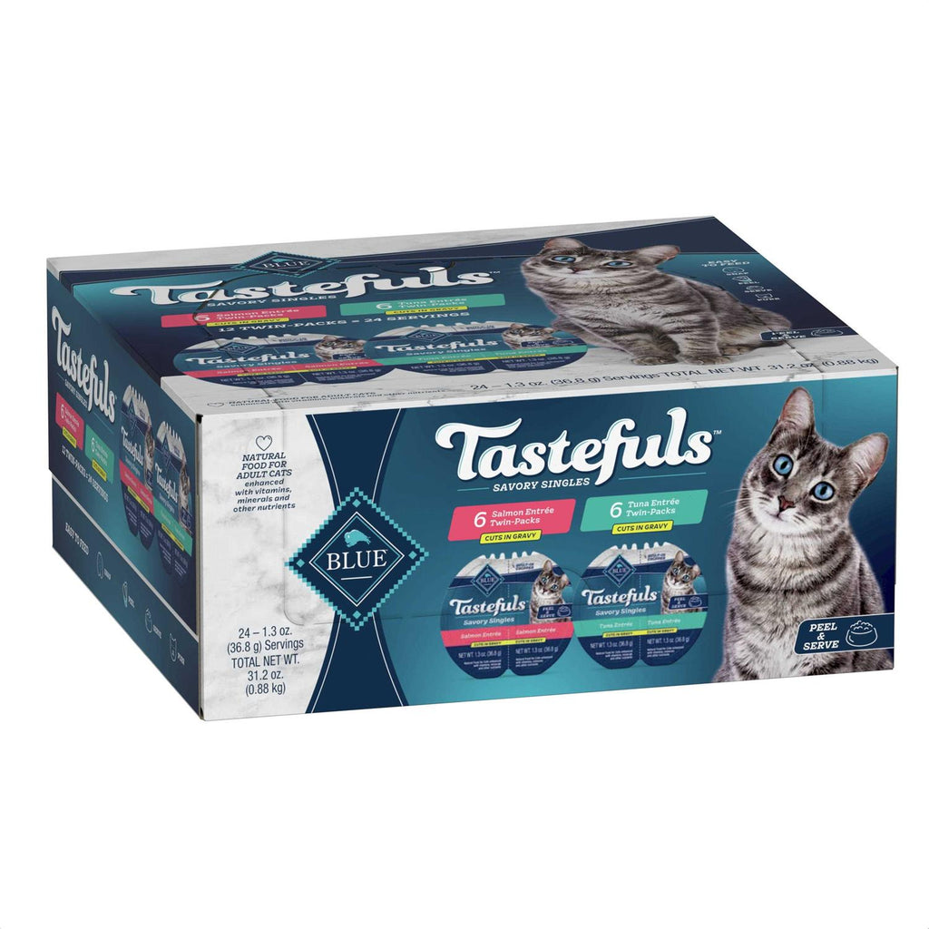 Salmon and Tuna Cuts in Gravy Wet Cat Food Variety Pack Q404246