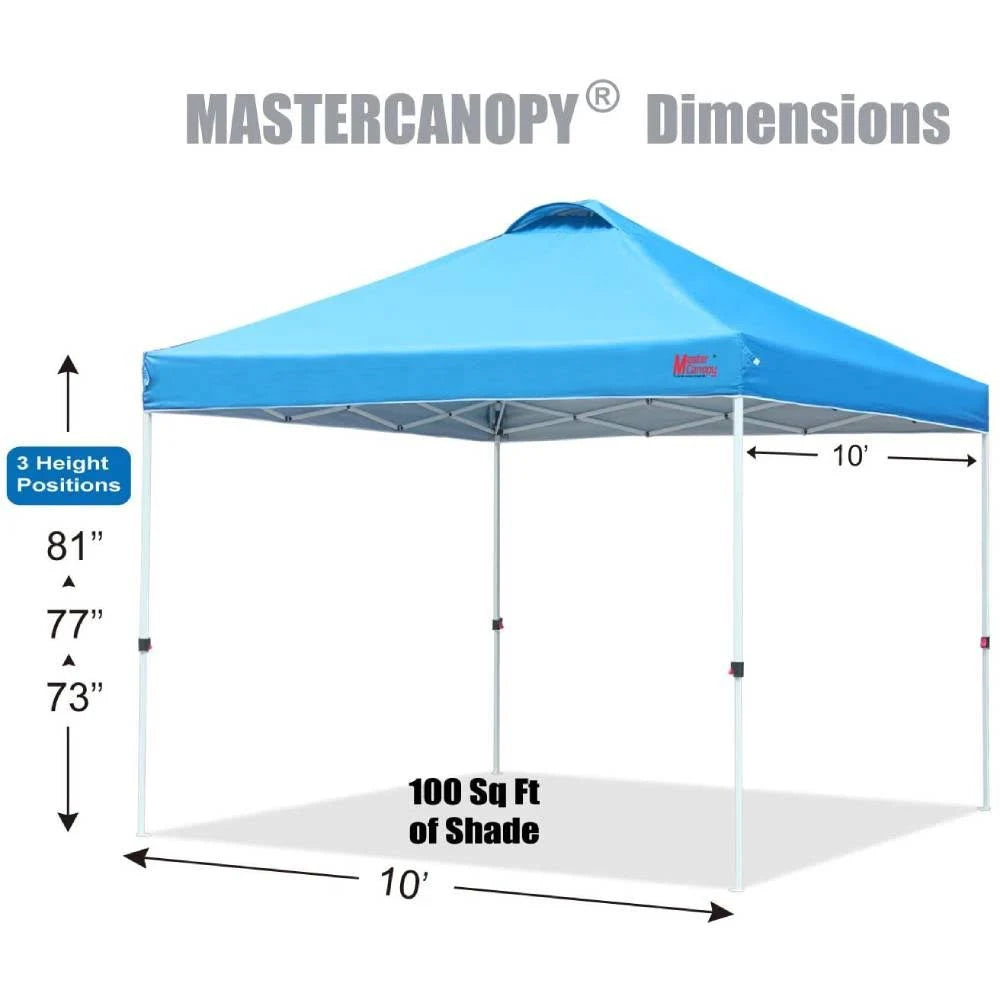10x10 Pop-Up Canopy Tent with Wheeled Bag B32088