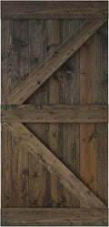 42 in x 84 in Knotty Wood Sliding Barn Door V18143
