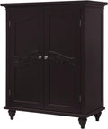Freestanding Floor Cabinet with 2 Doors and 2 Adjustable Shelves Y614168
