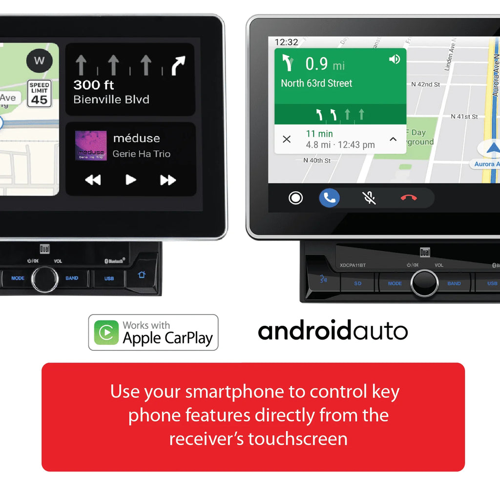 10.1 Double DIN Car Stereo with Apple CarPlay Android Auto C240561