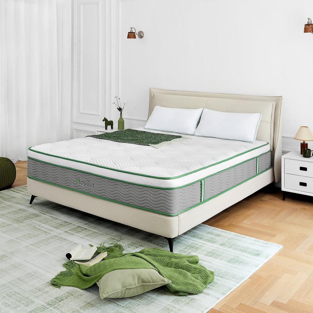 10" Pocket Spring Memory Foam Hybrid Mattress, Full Size D59435