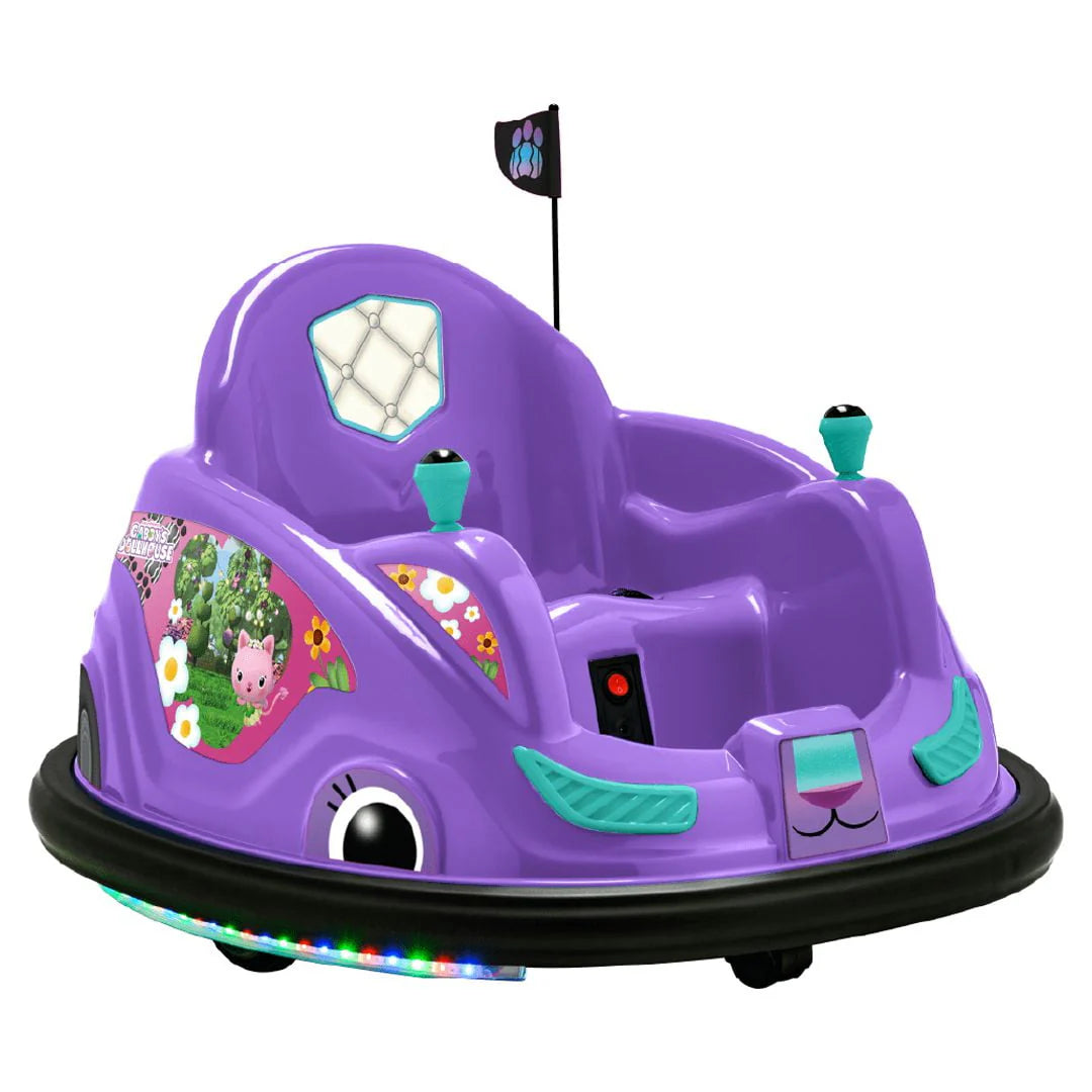 6 Volts Battery Powered Bumper Car with LED Lights and Charger O8743