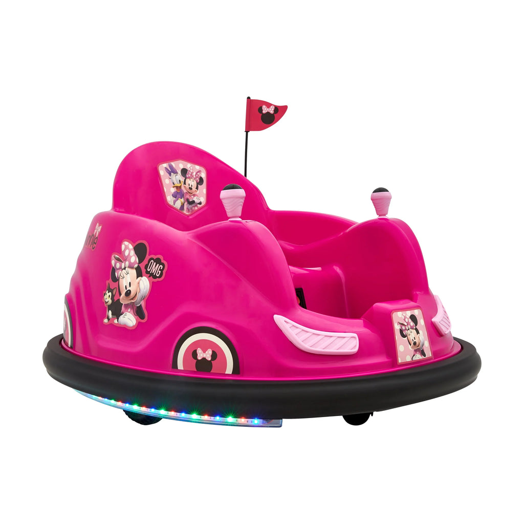 6 Volts Battery Powered Bumper Car with LED Lights and Charger O8743