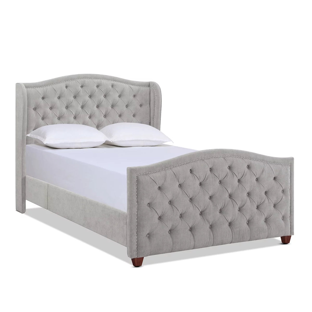 Tufted Wingback Queen Bed Z878753