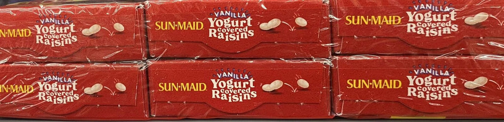 Vanilla Yogurt Covered Raisins 30 Boxes V7387