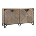 MDF & Fir Wood & Iron Cabinet S758905