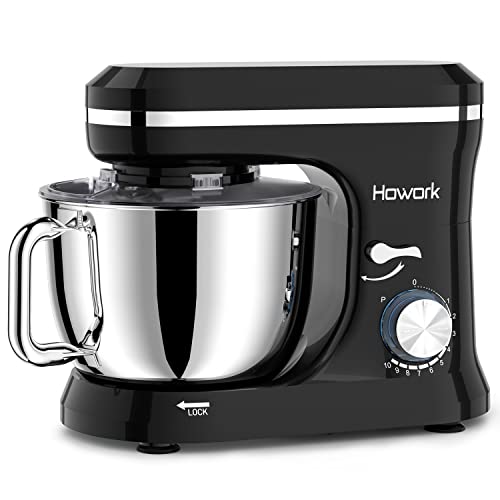 Electric Stand Mixer 6.5QT Stainless Steel Bowl Cream White U47475