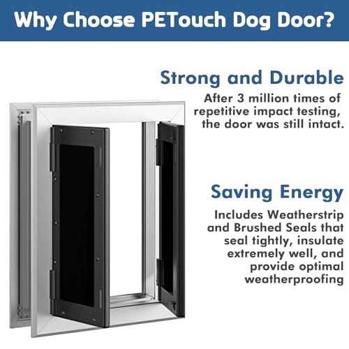 Aluminum Pet Door with Double Panels T428691