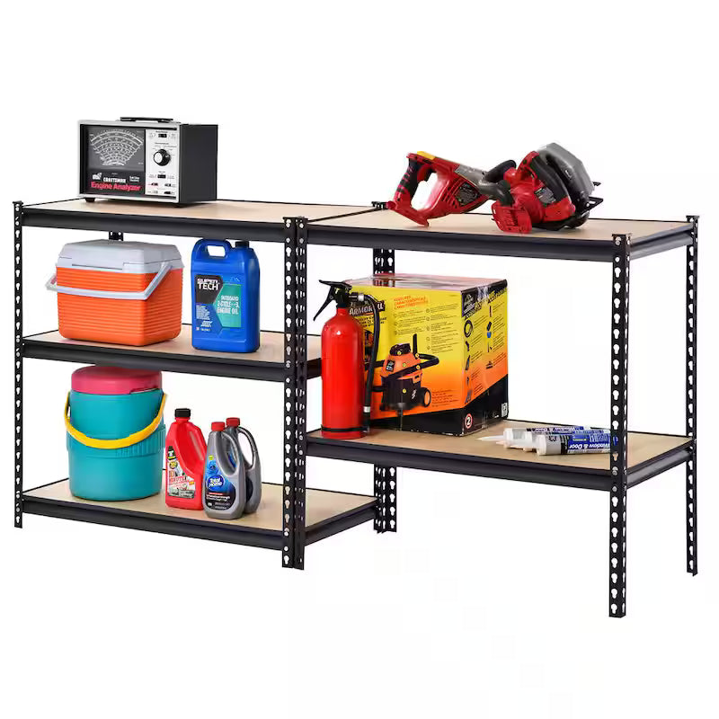 5-Tier Steel Garage Storage Shelving Unit in Black D699069