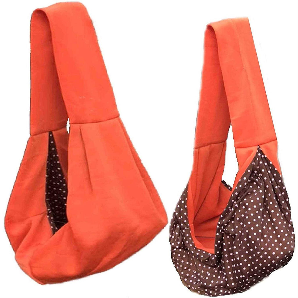 Dog and Cat Sling Carrier Reversible Pet Papoose Bag S509482