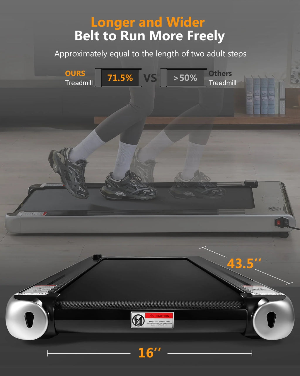 Desk Treadmill 2.5H with Remote Control LCD Monitor S40809