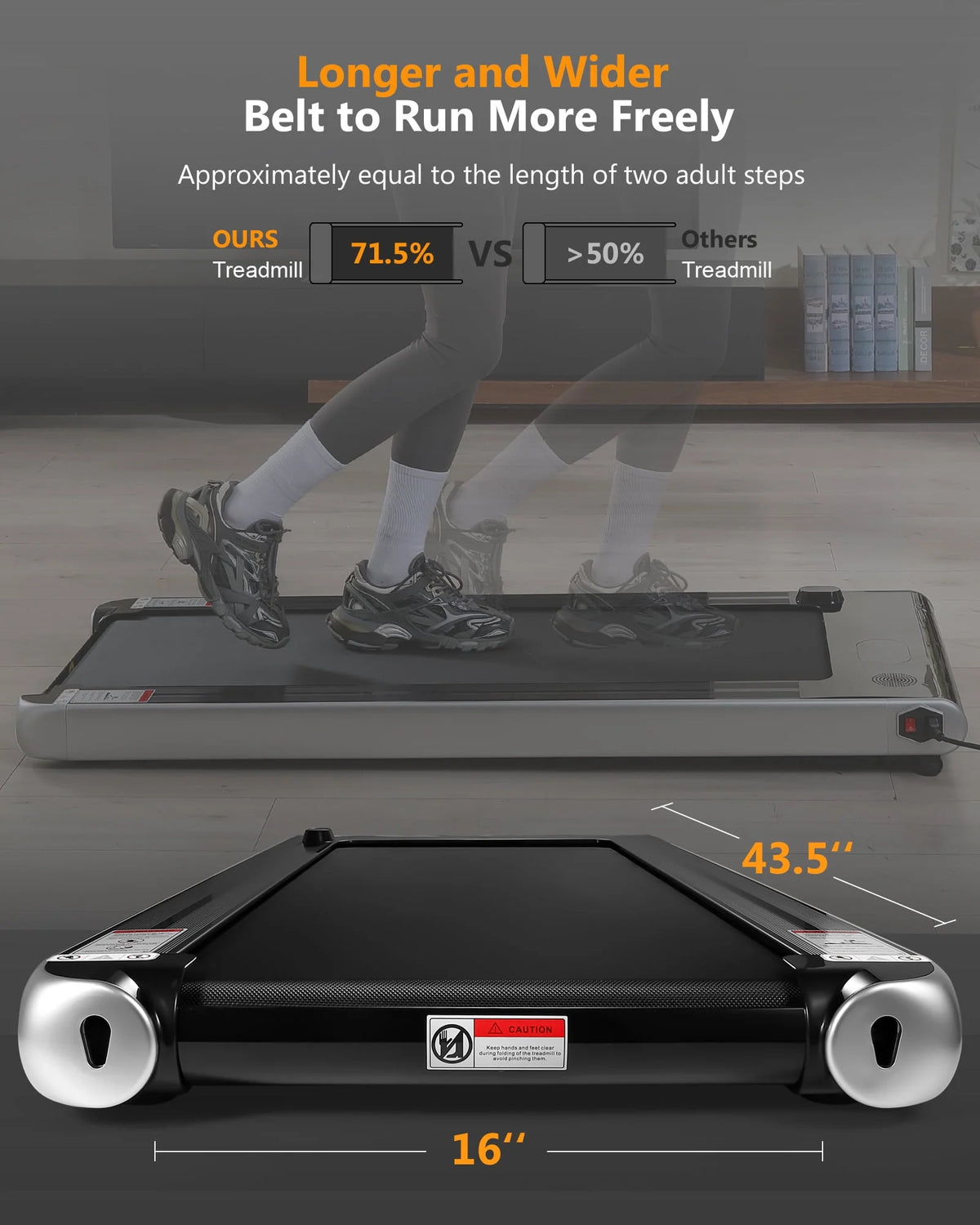 Desk Treadmill 2.5H with Remote Control LCD Monitor S40809