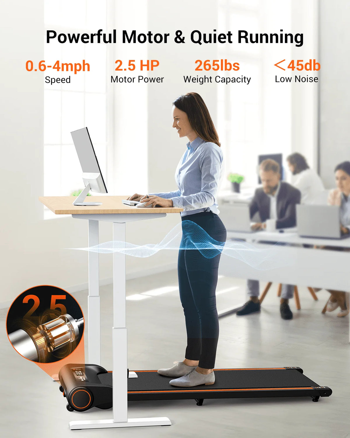 Under Desk Treadmill with Remote Control L406424