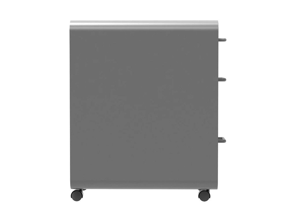 3-Drawer File Cabinet Gray Lockable R93271