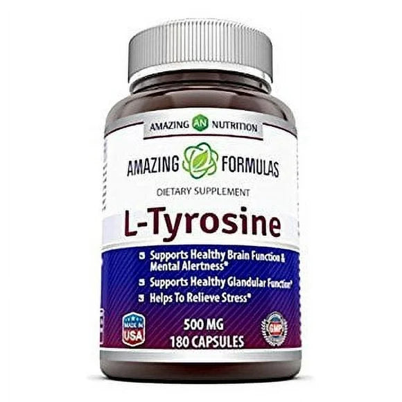 L-Tyrosine 500 Mg 180 Capsules W68526