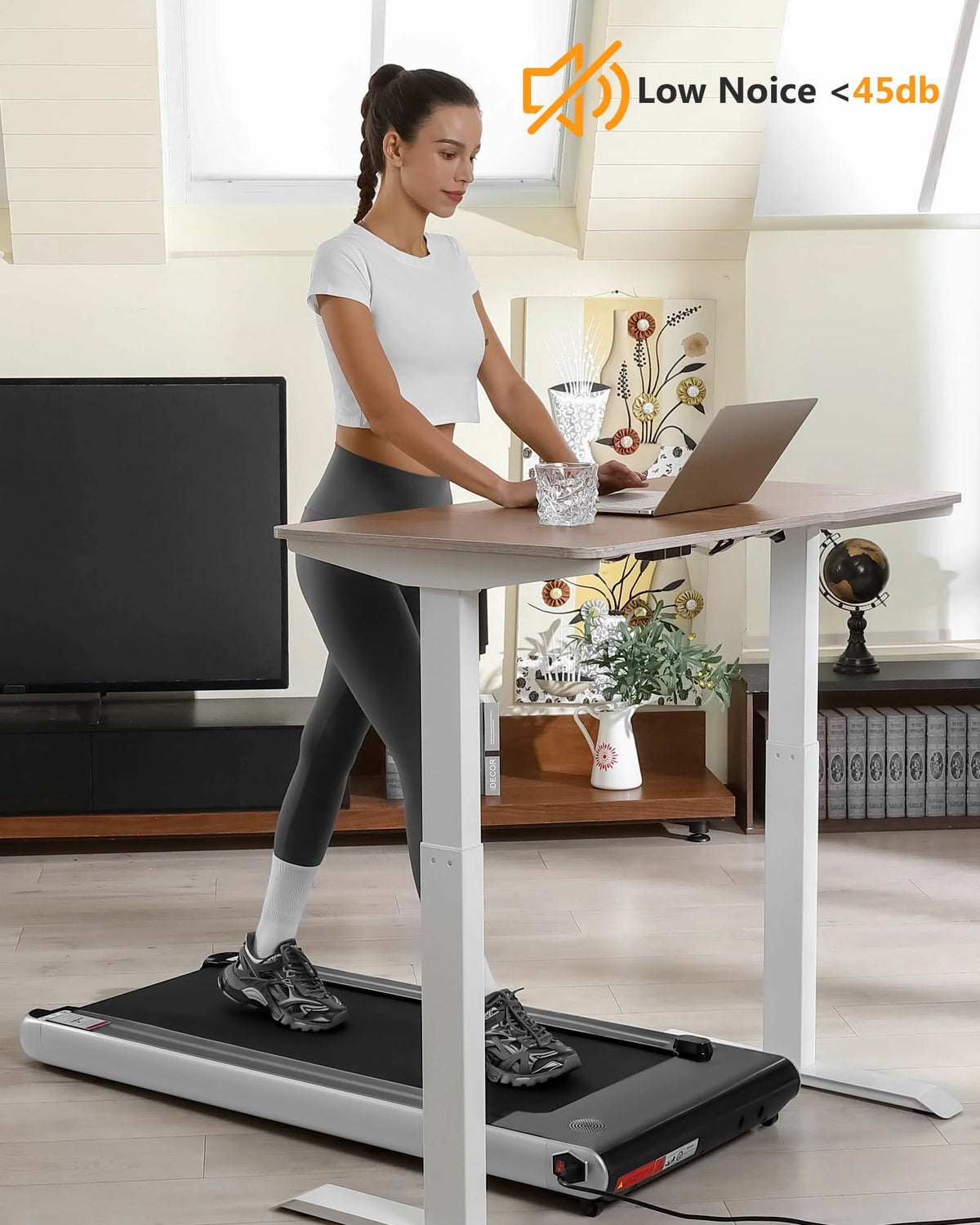 Desk Treadmill 2.5H with Remote Control LCD Monitor S40809