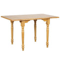 48" Extendable Drop Leaf Light Oak Wood Dining Table F184