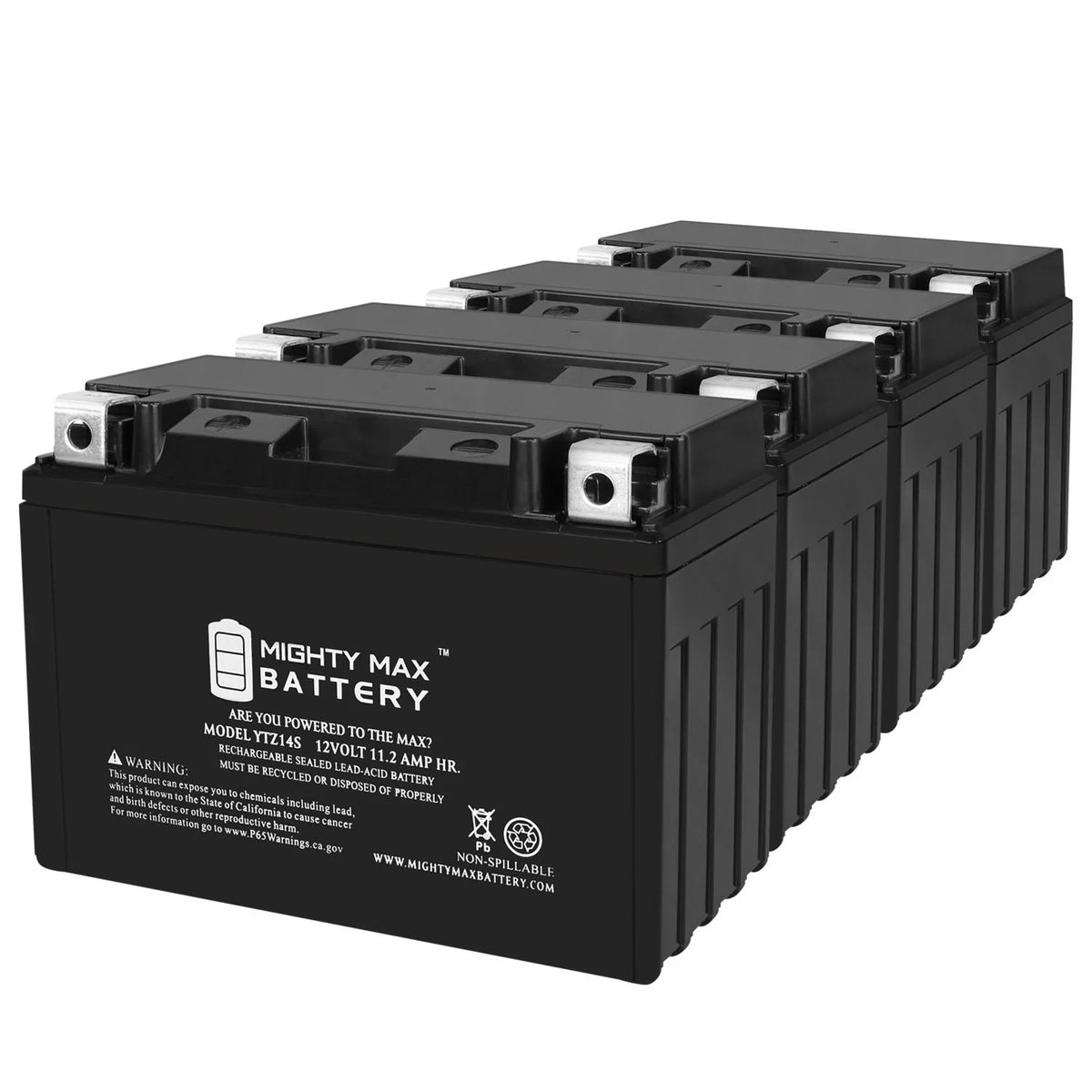 12 Volt 11.2 AH Rechargeable SLA AGM Motorcycle Battery I174129