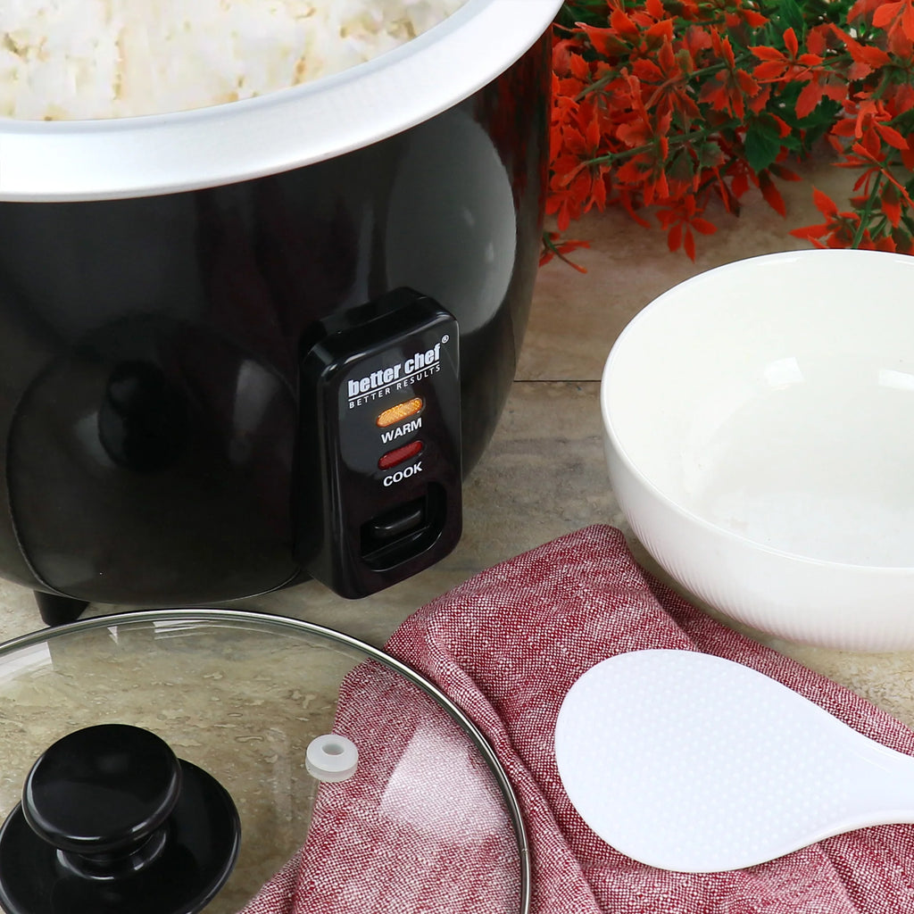 8 Cup Automatic Rice Cooker with Rice Paddle and Measuring Cup J44137