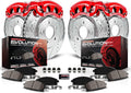 Front and Rear Brake Caliper Kit with Brake Rotors, Brake Pads, Brake Calipers P8969
