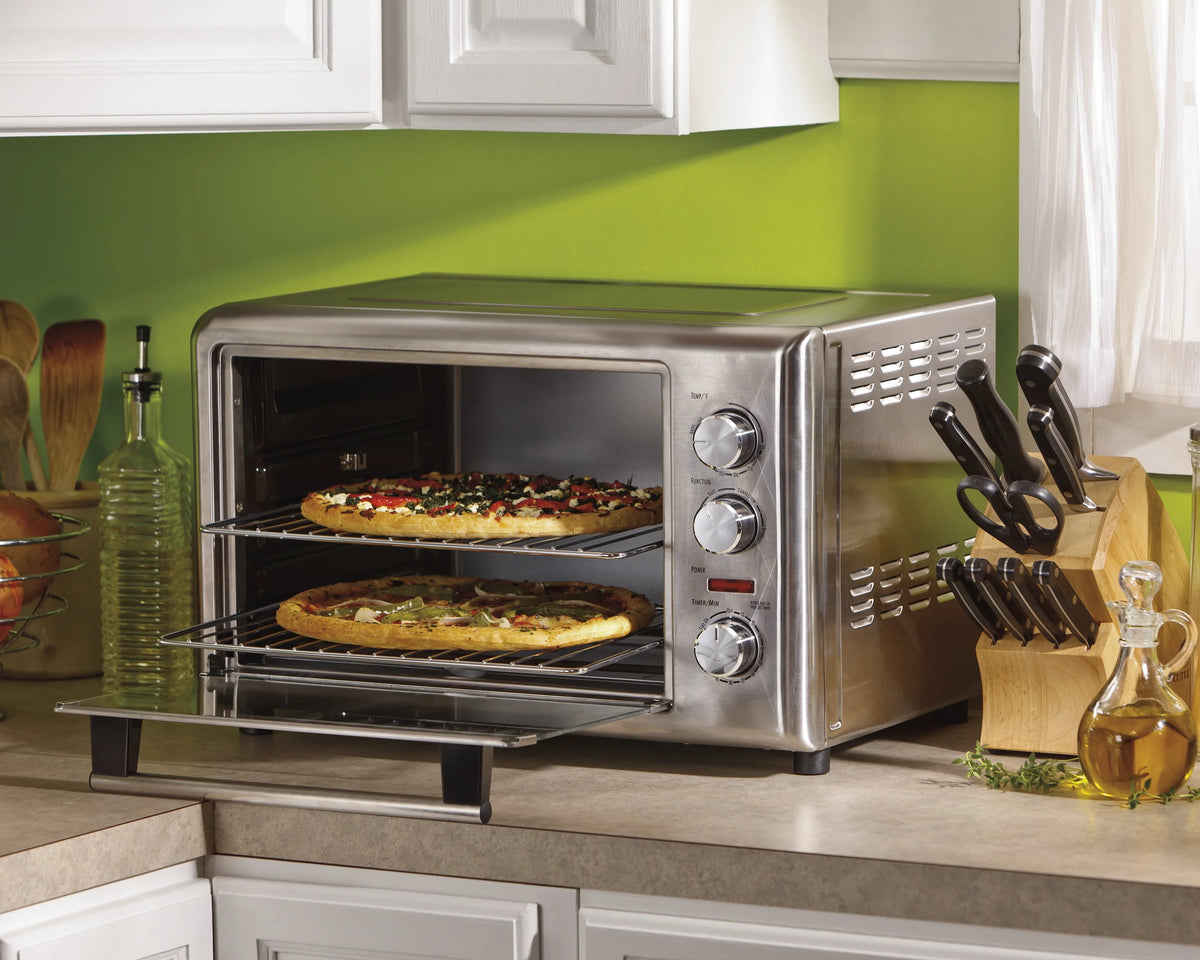 Extra Large Capacity Stainless Steel Countertop Oven with Convection and Rotisserie S1307