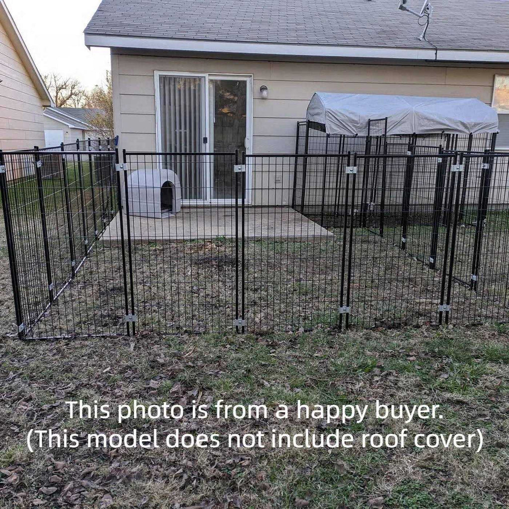 9 x 9 x 3.93 ft Modular Dog Exercise Fence R993