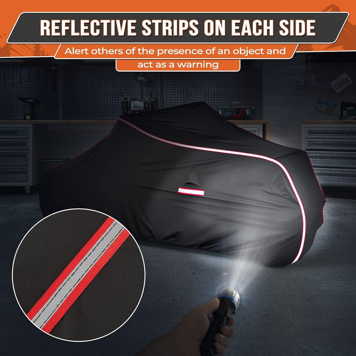 Outdoor Protection Cover with Reflective Strip G96411