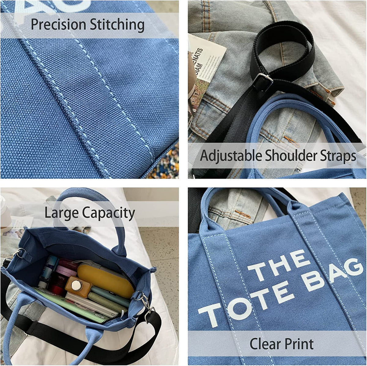 Canvas Tote Bag with Zipper L531