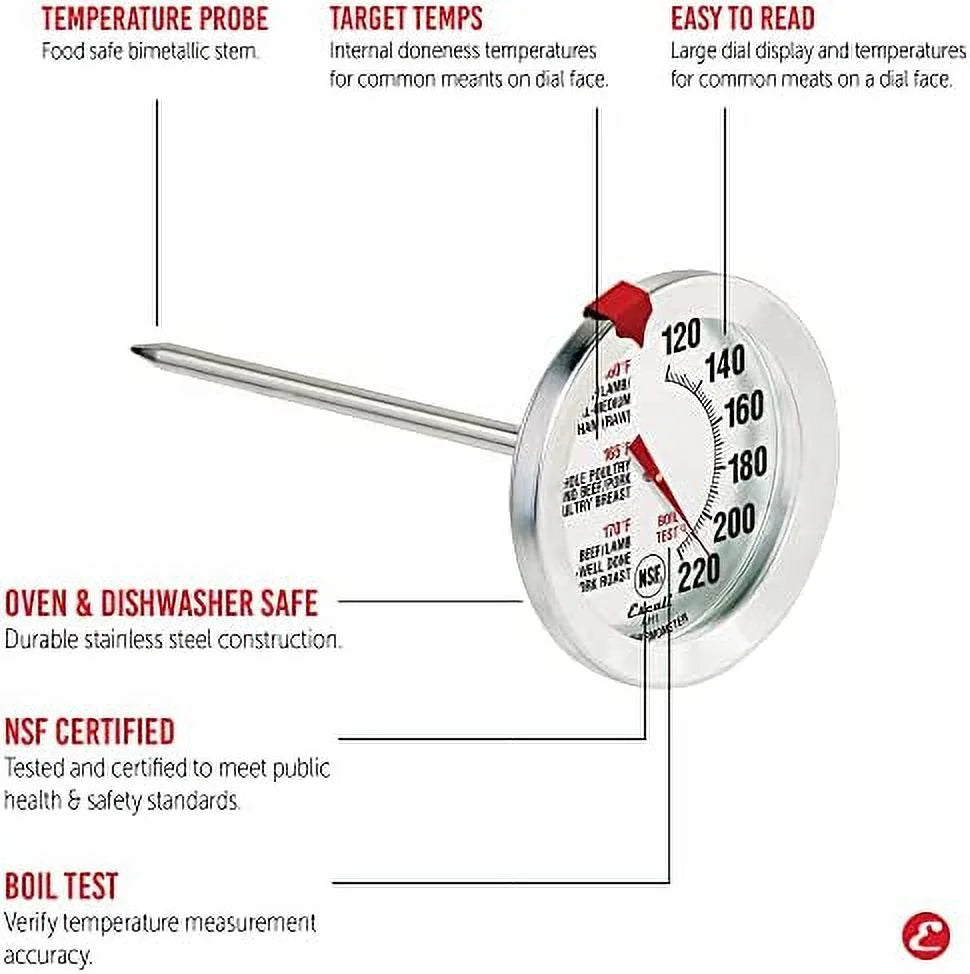 Stainless Steel Oven Safe Meat Thermometer B1634