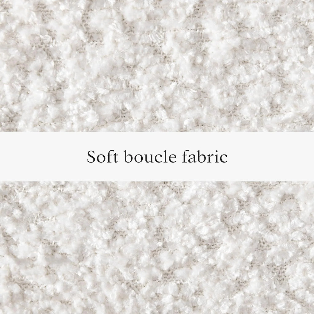 Queen Boucle Platform Bed F825520