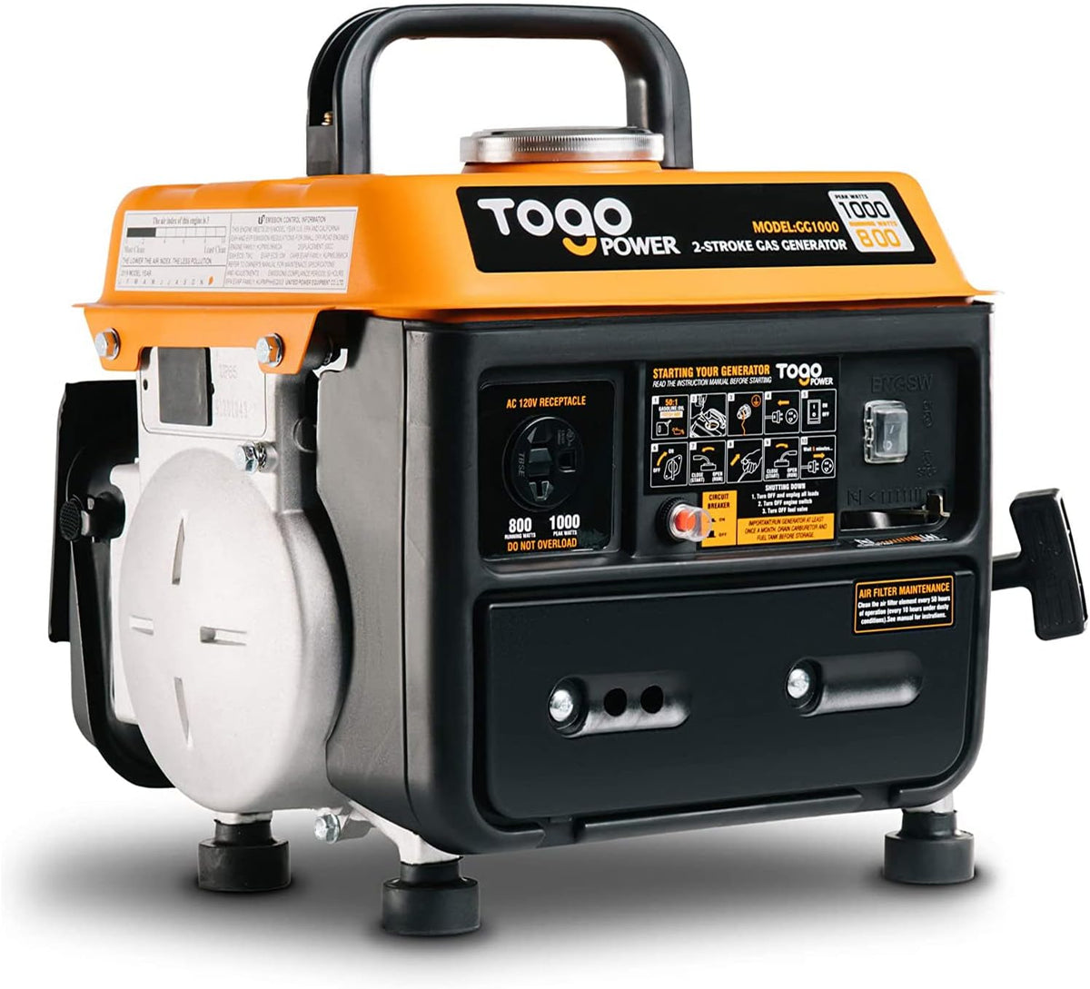 Portable 1000W Gasoline Powered Generator A709750