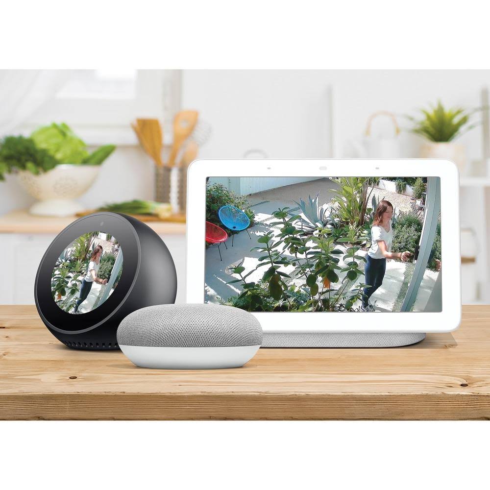 1080p Outdoor Floodlight Wi-Fi Camera Black Z9097