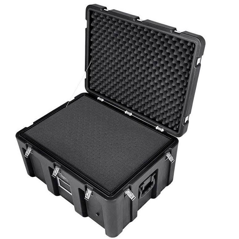 Black Rotomolded Weatherproof Case with Customizable Foam V83914