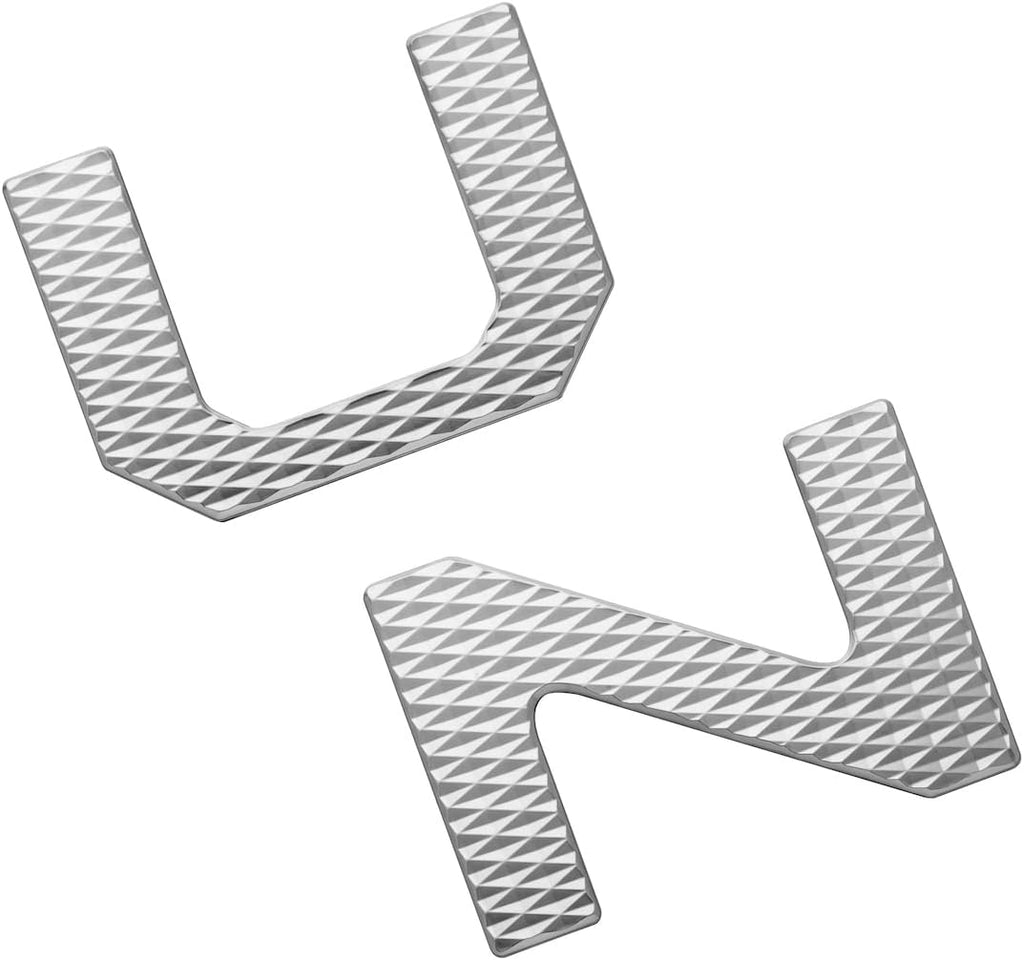 Chrome and Black Tailgate Letter Inserts G514