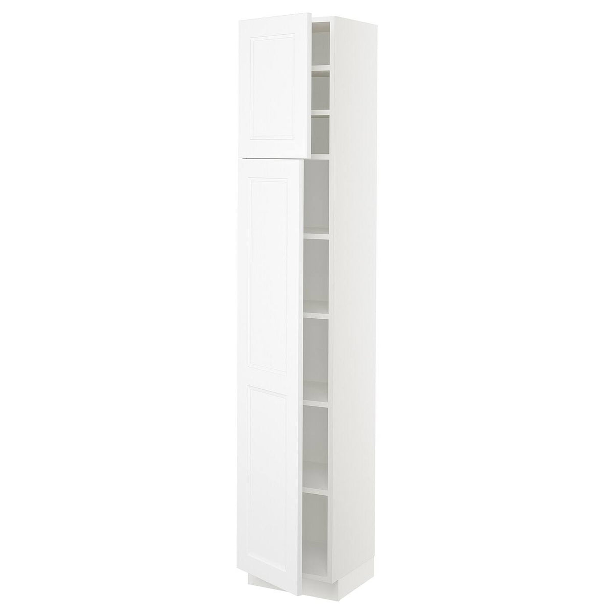White High Cabinet with 2 Doors W382